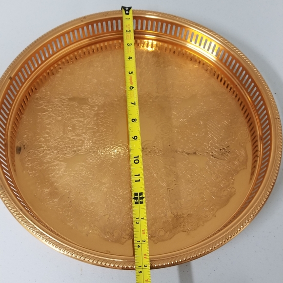 Copper Craft Guild round tray - Picture 9 of 13